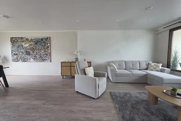 Penthouse-asunnon olohuone